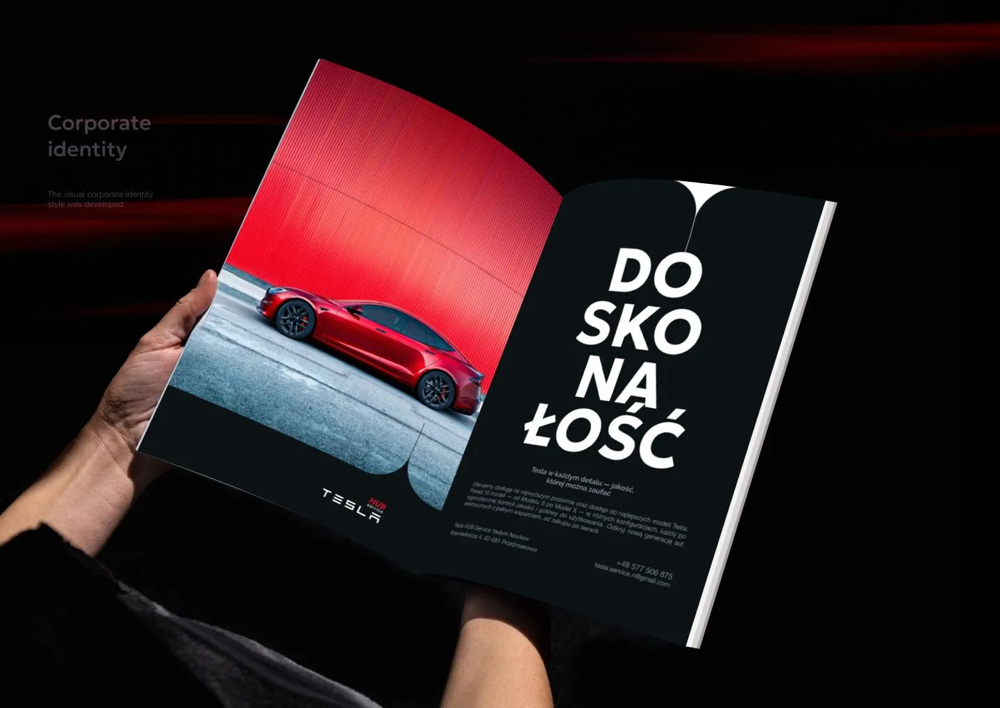 Tesla HUB / Branding / Print